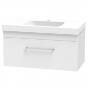 CASHMERE BOLERO 900 SINGLE DRAWER ULTRA GLOSS WHITE
