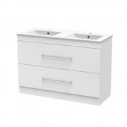 CASHMERE VALLEY 1200 DB DOUBLE DRAWER FLOOR ULTRA GLOSS WHITE