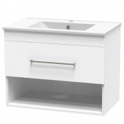 CASHMERE VALLEY 750 DRAWER OPEN WHITE MELAMINE