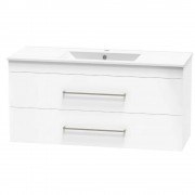 CASHMERE VALLEY 1200 DOUBLE DRAWER WALL ULTRA GLOSS WHITE