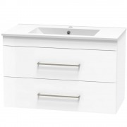 CASHMERE VALLEY 900 DOUBLE DRAWER WALL ULTRA GLOSS WHITE