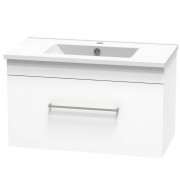 CASHMERE SLIM 750 SINGLE DRAWER ULTRA GLOSS WHITE