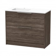 NIKAU GROVE 1000 LEFT HAND BOWL DOUBLE DRAWER FLOOR COLOUR