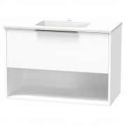 NIKAU GROVE 900 DRAWER OPEN ULTRA GLOSS WHITE