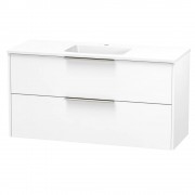 NIKAU GROVE 1200 DOUBLE DRAWER WALL ULTRA GLOSS WHITE