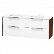NIKAU GROVE 1500 DB DOUBLE DRAWER WALL ULTRA GLOSS WHITE/COLOUR