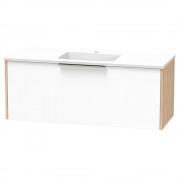NIKAU GROVE 1200 SINGLE DRAWER ULTRA GLOSS WHITE/COLOUR WHITE