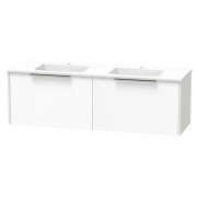 NIKAU GROVE 1500 DB SINGLE DRAWER ULTRA GLOSS WHITE/COLOUR WHITE