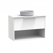 NIKAU PRO 900 DRAWER OPEN ULTRA GLOSS WHITE