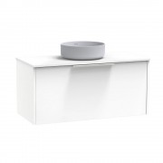 NIKAU PRO 1000 CENTRE BOWL SINGLE DRAWER ULTRA GLOSS WHITE