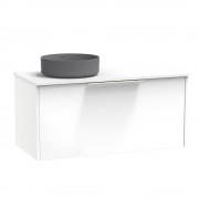 NIKAU PRO 1000 LEFT HAND BOWL SINGLE DRAWER ULTRA GLOSS WHITE
