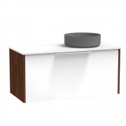 NIKAU PRO 1000 RIGHT HAND BOWL SINGLE DRAWER ULTRA GLOSS WHITE/COLOUR
