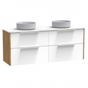NIKAU PRO 1500 DB DOUBLE DRAWER WALL ULTRA GLOSS WHITE/COLOUR