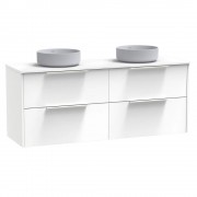 NIKAU PRO 1500 DB DOUBLE DRAWER WALL ULTRA GLOSS WHITE