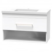 CASHMERE NORFOLK 900 DRAWER OPEN WHITE MELAMINE