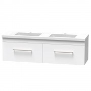 CASHMERE NORFOLK 1500 DB SINGLE DRAWER WHITE MELAMINE