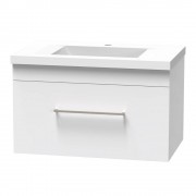 CASHMERE NORFOLK 750 SINGLE DRAWER WHITE MELAMINE