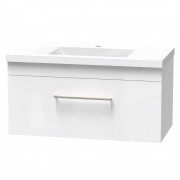 CASHMERE NORFOLK 900 SINGLE DRAWER ULTRA GLOSS WHITE