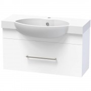 RAGLAN 900 SINGLE DRAWER ULTRA GLOSS WHITE