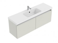 1200 Oxley Slim Wall Hung Single Basin Vanity (2 Drawer)