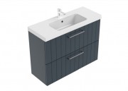 900 Francisco Slim Wall Hung (2 drawer) Vanity