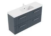 1200 Francisco Slim Wall Hung (4 drawer) Vanity