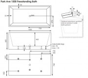 Park Ave 1500 Freestanding Bath