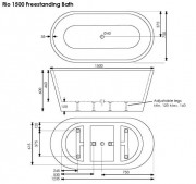 Rio 1500 Freestanding Bath