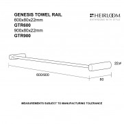 Genesis Towel Rail 900mm