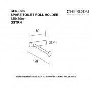 Genesis Spare Toilet Roll Holder