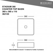 Stadium 360 Countertop Basin