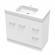 CLASSIC BOLERO 900 FLOOR WHITE MELAMINE