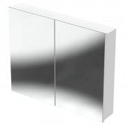 MAHIA MIRROR 900X750 2 PANELS WHITE MELAMINE