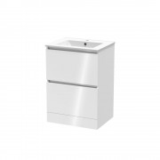 PINNACLE VALLEY 600 DOUBLE DRAWER FLOOR ULTRA GLOSS WHITE