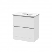 PINNACLE VALLEY 750 DOUBLE DRAWER FLOOR WHITE MELAMINE