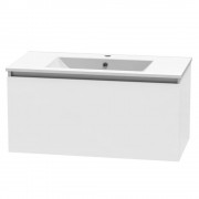 PINNACLE VALLEY 900 SINGLE DRAWER WHITE MELAMINE