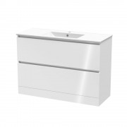 PINNACLE VALLEY 1200 DOUBLE DRAWER FLOOR ULTRA GLOSS WHITE