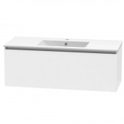 PINNACLE VALLEY 1200 SINGLE DRAWER WHITE MELAMINE