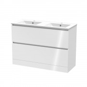 PINNACLE VALLEY 1200 DB DOUBLE DRAWER FLOOR ULTRA GLOSS WHITE