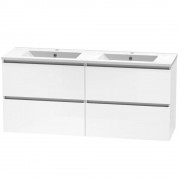 PINNACLE VALLEY 1500 DB DOUBLE DRAWER WALL WHITE MELAMINE