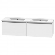 PINNACLE VALLEY 1500 DB SINGLE DRAWER WHITE MELAMINE