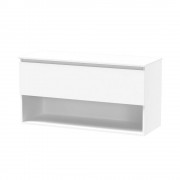 PINNACLE PRO 1200 DRAWER OPEN WHITE MELAMINE