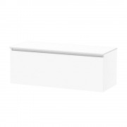 PINNACLE PRO 1200 DB SINGLE DRAWER WHITE MELAMINE