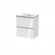 PINNACLE SLIM 600 DOUBLE DRAWER WALL ULTRA GLOSS WHITE