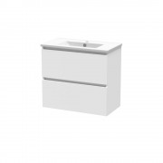 PINNACLE SLIM 750 DOUBLE DRAWER WALL WHITE MELAMINE