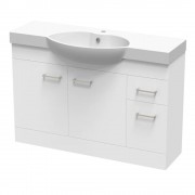 RAGLAN 1200 CLASSIC FLOOR WHITE MELAMINE