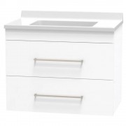 CASHMERE STATESMAN 750 DOUBLE DRAWER WALL WHITE MELAMINE