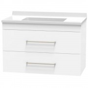 CASHMERE STATESMAN 900 DOUBLE DRAWER WALL WHITE MELAMINE