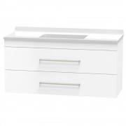CASHMERE STATESMAN 1200 DOUBLE DRAWER WALL ULTRA GLOSS WHITE