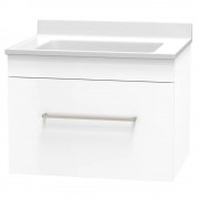 CASHMERE STATESMAN 600 SINGLE DRAWER ULTRA GLOSS WHITE